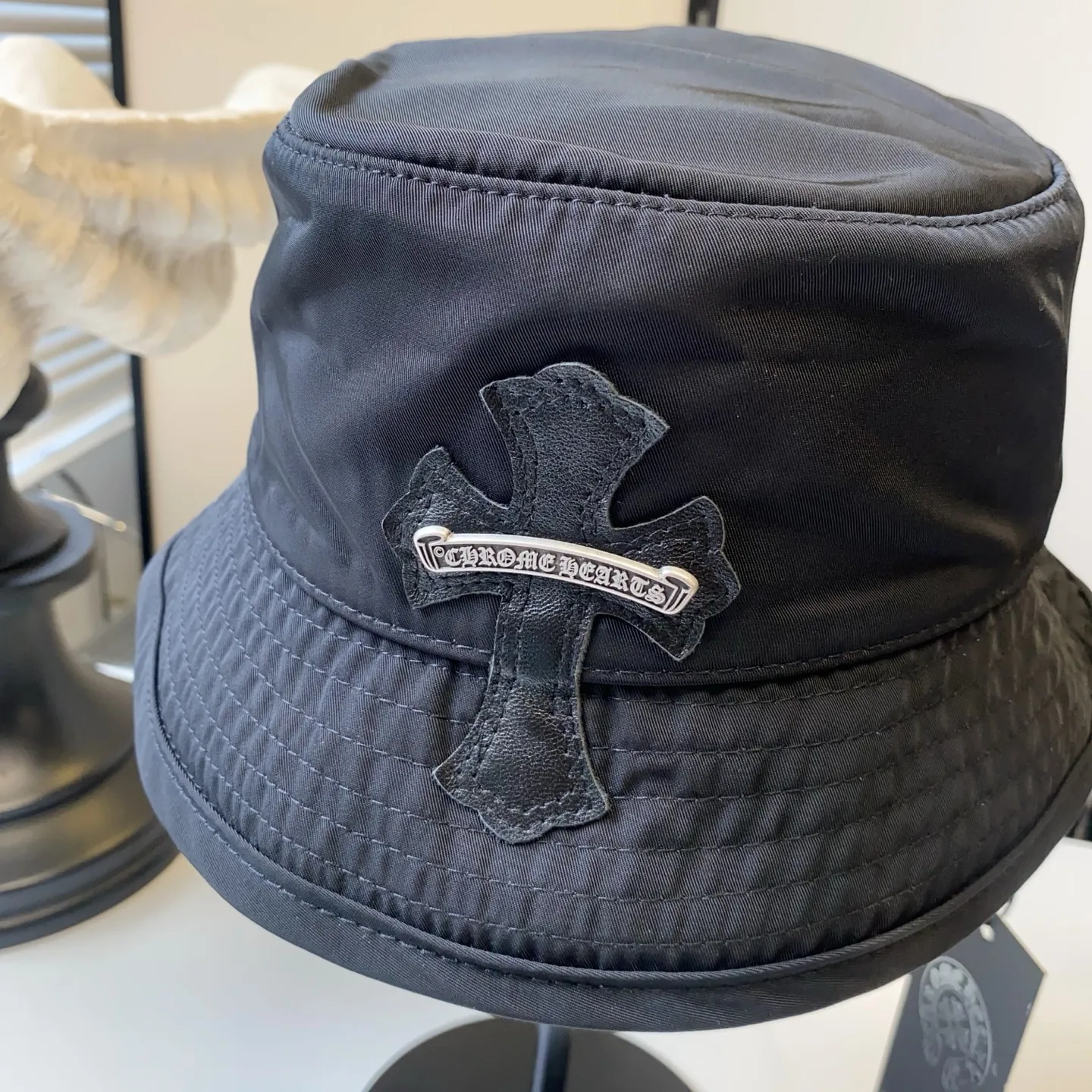 🆕25 new style ⚜️Croatia sheepskin silver-plated fisherman’s hat 🛒High quality star internet celebrity same style ✨Black, navy blue, coffee color